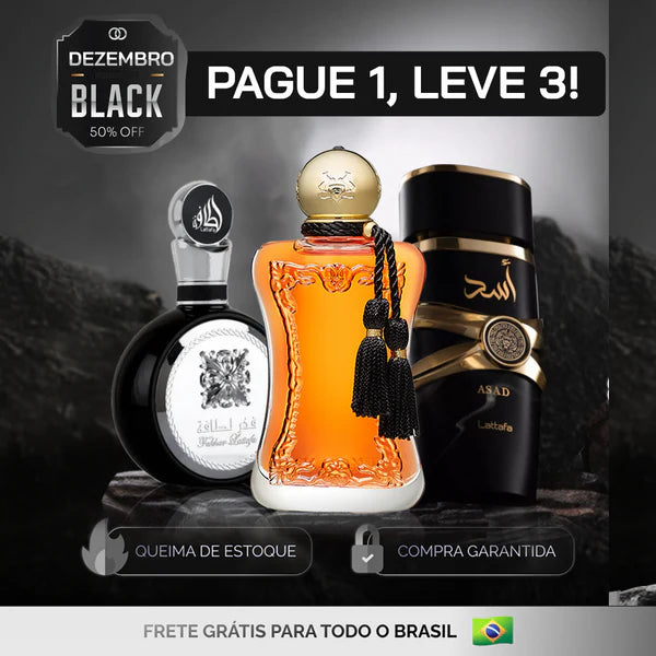 COMPRE 1 LEVE 3 - Lattafa Fakhar, SAFANAD e Asad Lattafa - Oferta De Natal - 100ml - Useizibr